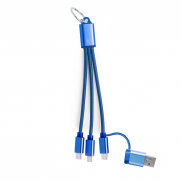 Kabel do ładowania z aluminium z recyklingu - niebieski