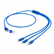 Kabel do ładowania z aluminium z recyklingu - niebieski