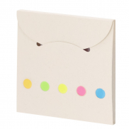 Zestaw do notatek ze zrecyklingowanych kartoników po mleku, karteczki samoprzylepne - biały