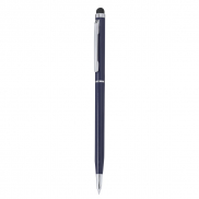 Długopis z aluminium z recyklingu, touch pen - granatowy