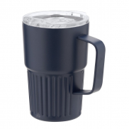 Kubek termiczny 450 ml ze stali nierdzewnej z recyklingu - granatowy