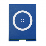 Magnetyczna ładowarka bezprzewodowa 15W, składana, stojak na telefon - niebieski