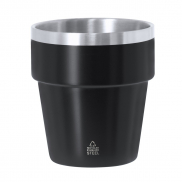 Kubek 250 ml ze stali nierdzewnej z recyklingu - czarny