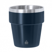 Kubek 250 ml ze stali nierdzewnej z recyklingu - granatowy