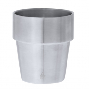 Kubek 250 ml ze stali nierdzewnej z recyklingu - srebrny