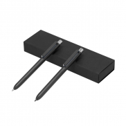 Zestaw piśmienniczy z RABS, długopis i 'wieczny' ołówek - czarny