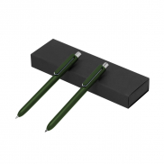 Zestaw piśmienniczy z RABS, długopis i 'wieczny' ołówek - zielony