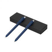 Zestaw piśmienniczy z RABS, długopis i 'wieczny' ołówek - granatowy