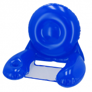 Dmuchany fotel plażowy - niebieski