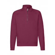 Bluza z krótkim zamkiem - burgundy