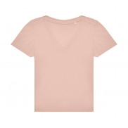 #E150 V Damski T-Shirt - soft rose