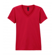 Damski V-neck Softstyle - cherry red