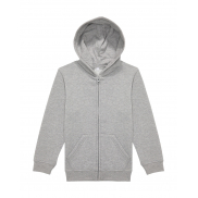 Bluza dziecięca na zamek z kapturem ID.334 - sport grey