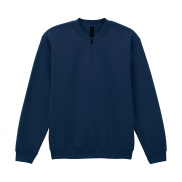 Softstyle Midweight Adult Fleece 1/4 Zip Sweat - navy