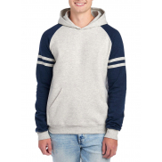 Bluza z kapturem NuBlend Varsity Colour-Block - oatmeal heather / indigo heather