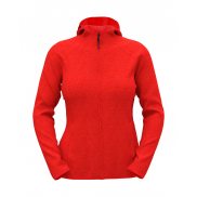 Polar Damski Lux Hooded Knit - scarlet red heather