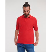 Polo z włókien mieszanych - white