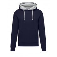 Męska bluza z kapturem Originals Contrast - navy/light oxford