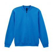 Softstyle Midweight Adult Fleece 1/4 Zip Sweat - royal