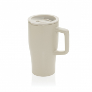 Ceramiczny kubek podrożny 490 ml - szary