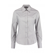 Damska koszula LS Oxford Tailored Fit Premium - silver grey