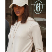 Damska Bluza z kapturem na zamek Inspire - white