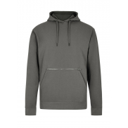 Bluza z kapturem Pique z kieszonką na zamek - dark grey