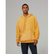 Bluza polarowa z kapturem ( imitacja zamszu) - black heather