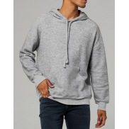 Bluza polarowa z kapturem ( imitacja zamszu) - athletic heather