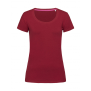 Damska koszulka Stretch-T - bordeaux