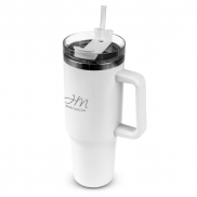 Kubek termiczny 1200 ml z ergonomicznym uchwytem | Stasimus - biały