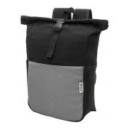 Plecak z recyklingowanego płótna - szary