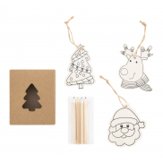 Ozdoby choinkowe do kolorowania