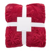 Koc świąteczny RPET - burgund