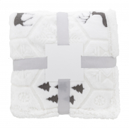 Koc świąteczny RPET - szary