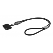 Kabel ładujący 60 W - smycz RPET - czarny