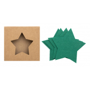 Zestaw podkładek świątecznych RPET - zielony