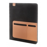 Teczka na dokumenty z płótna pochodzącego z recyklingu - czarny