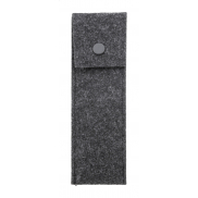 Etui na długopisy RPET - ciemno szary