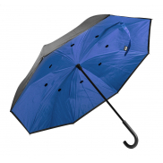 Parasol odwracalny RPET - niebieski