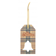 Niestandardowa zawieszka na prezent, dzwonek - biały