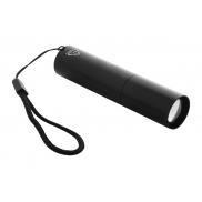 Latarka akumulatorowa z recyklingowanego aluminium - czarny