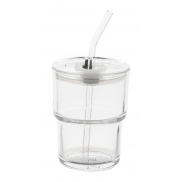 Szklany kubek podróżny