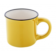 Mini kubek vintage - żółty