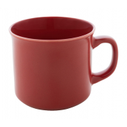 Matowy kubek vintage - czerwony