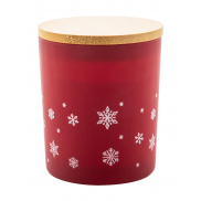 Świeca bożonarodzeniowa, cynamon - czerwony