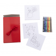 Świąteczny zestaw do kolorowania - czerwony