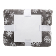 Koc świąteczny RPET - szary