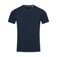 Stretch-T V-neck for men - marina blue