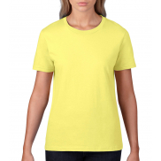 Damski T-shirt Premium - cornsilk